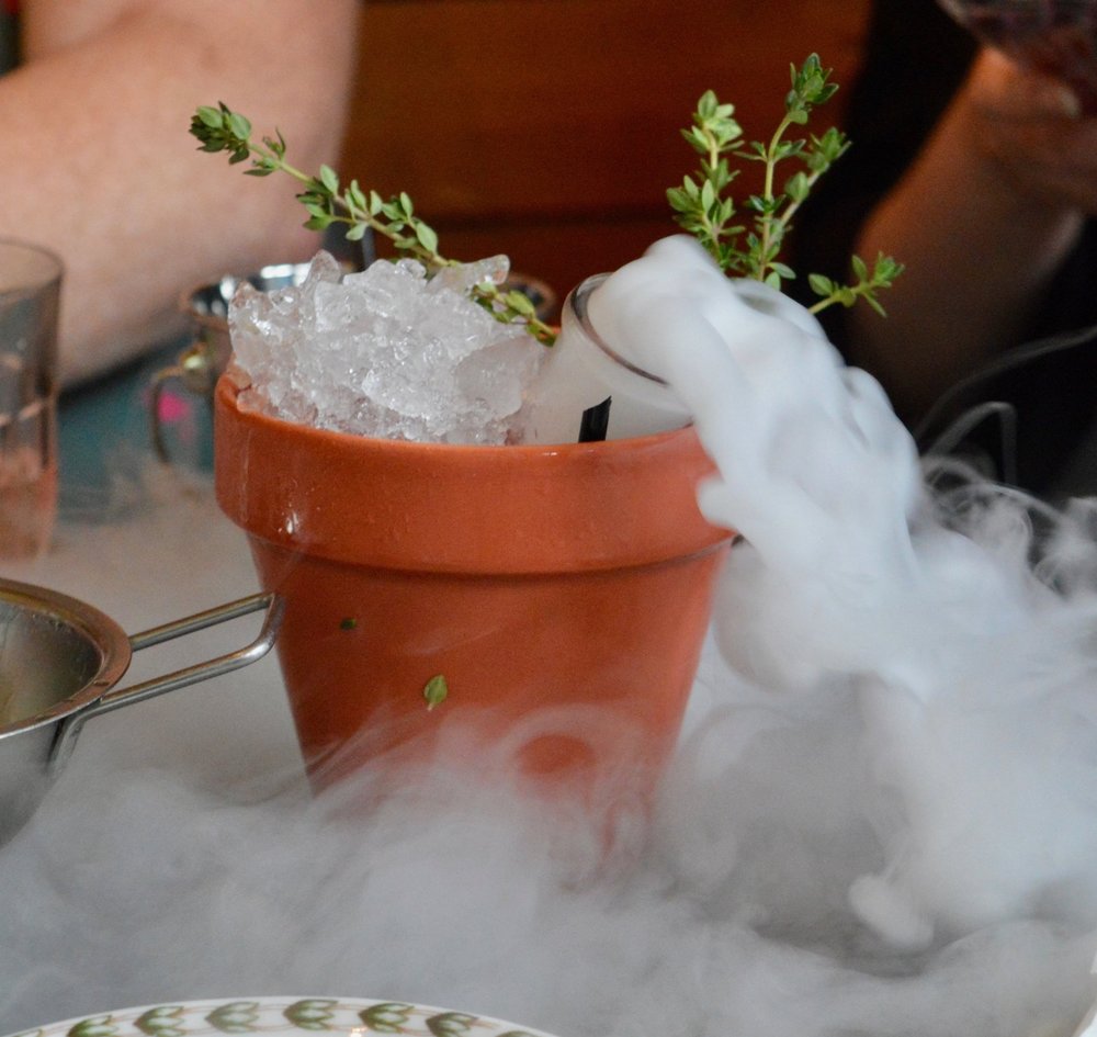 dry-ice-plant-pot-cocktail-the-botanist-newcastle-summer-cocktail-menu-launch-opr-elle-blonde-luxury-lifestyle-blog