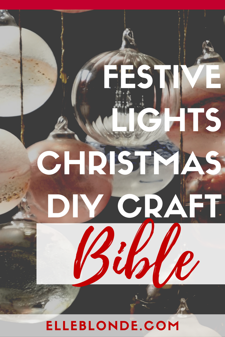 LED Lights, Pompoms, Gingerbread men - Christmas Tree Decorations | Easy to make Christmas craft ideas | Elle Blonde Luxury Lifestyle Destination Blog