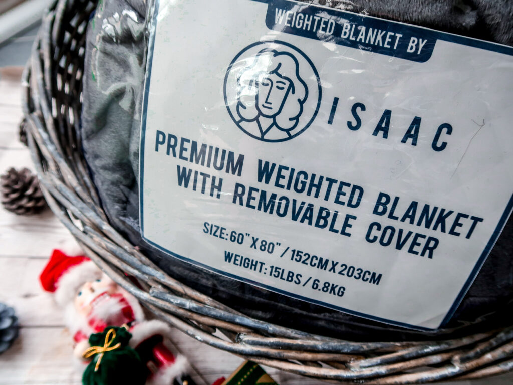 ISAAC Weighted Blanket | Wondering what to buy your favourite people for Christmas? Our luxury Christmas Gift Guide has the answers | Presents for family | Elle Blonde Luxury Lifestyle Destination Blog