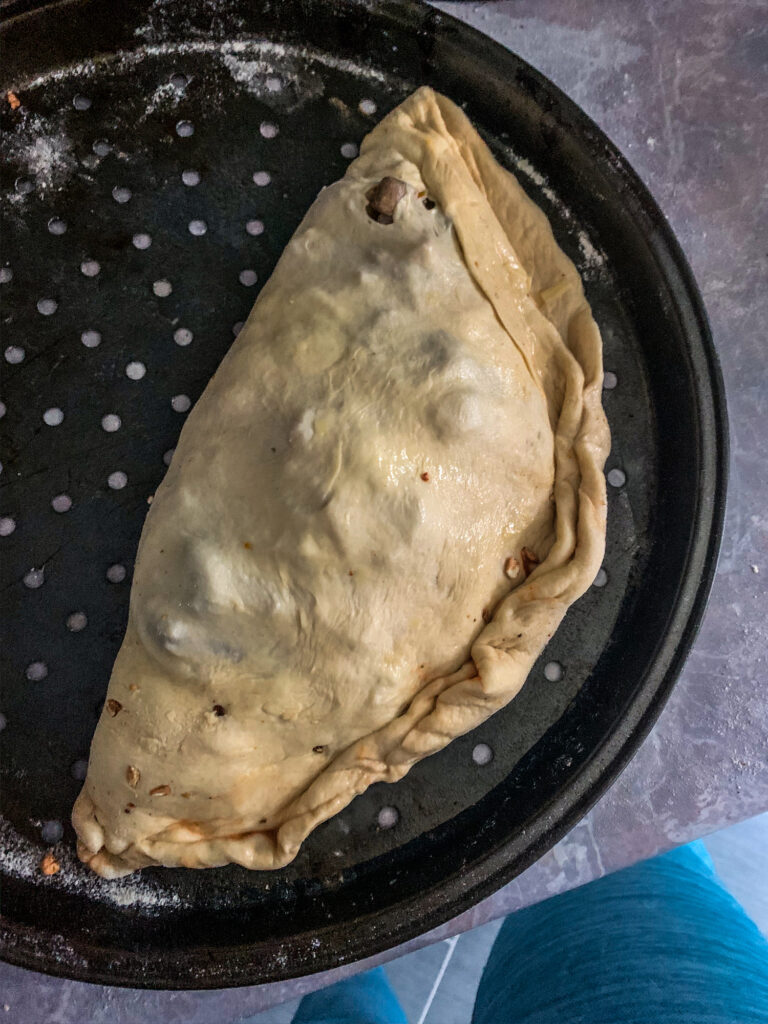 Italian Calzone Pizza | Quarantine Homemade Left Over Cupboard Store Item Recipes | Elle Blonde Luxury Lifestyle Destination Blog