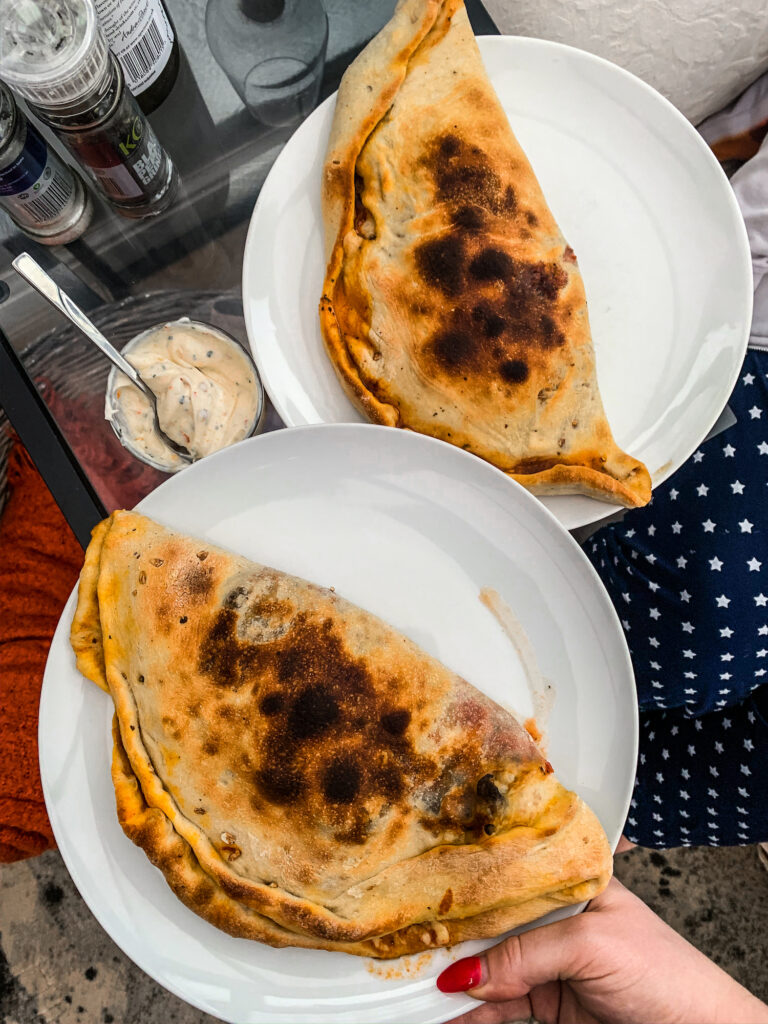 Italian Calzone Pizza | Quarantine Homemade Left Over Cupboard Store Item Recipes | Elle Blonde Luxury Lifestyle Destination Blog