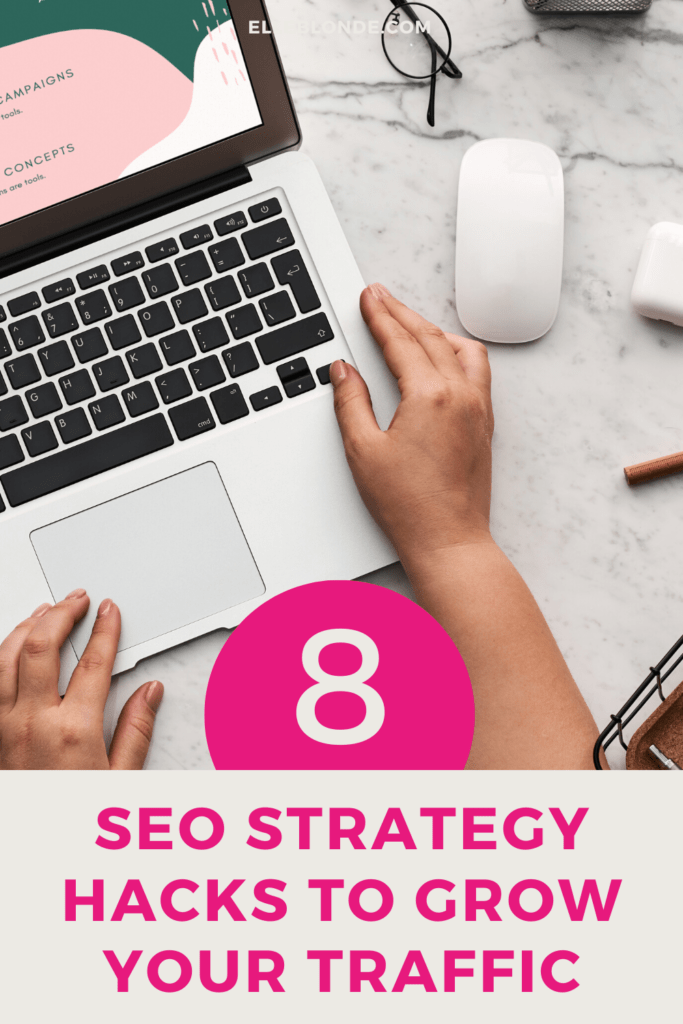 Pinterest graphics to help with seo strategy to increase traffic to your blog | Blogging tips | Elle Blonde Luxury Lifestyle Destination Blog