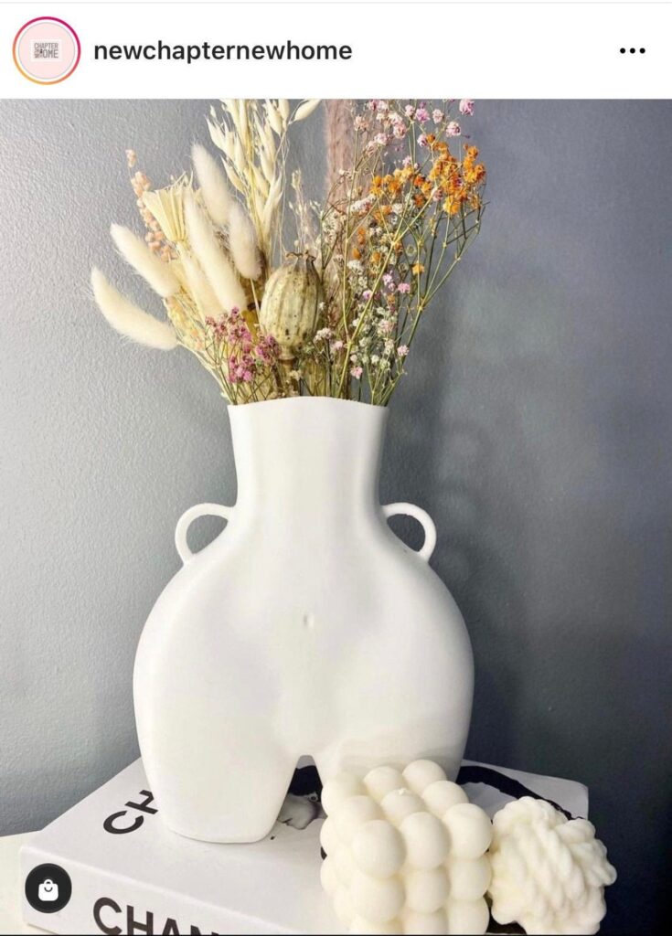 Bum Vase | 8 Great Etsy Mother's Day Gift Ideas | Gift Guide | Elle Blonde Luxury Lifestyle Destination Blog | 8 Great Etsy Mother's Day Gift Ideas