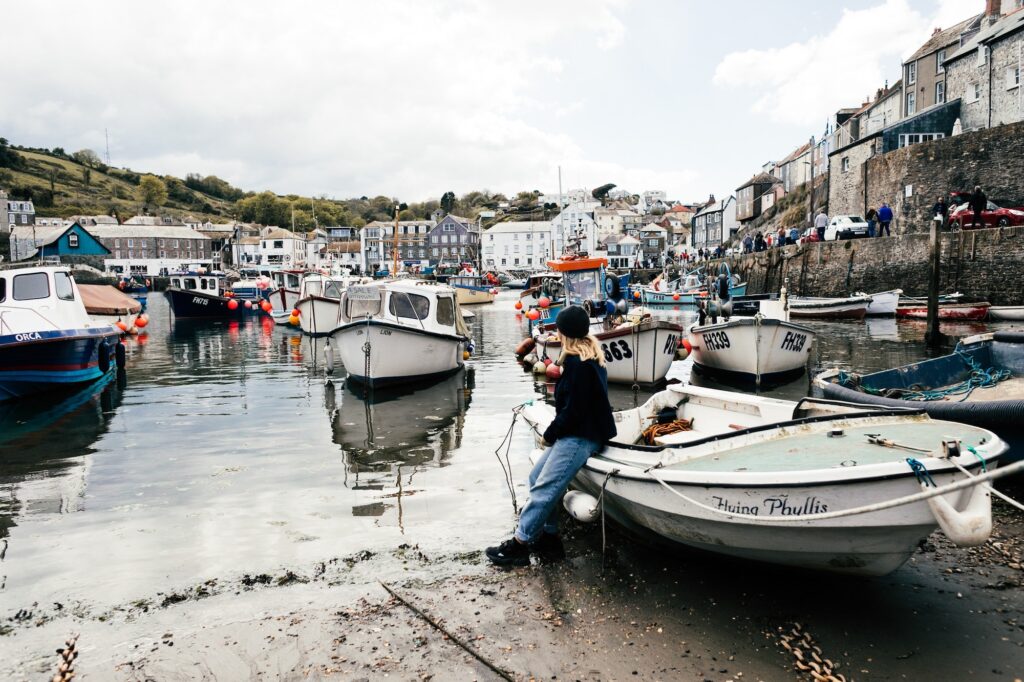 Portleven harbour boats | | Top 5 incredible places to visit on your Cornwall staycation | Travel Tips | Elle Blonde Luxury Lifestyle Destination Blog