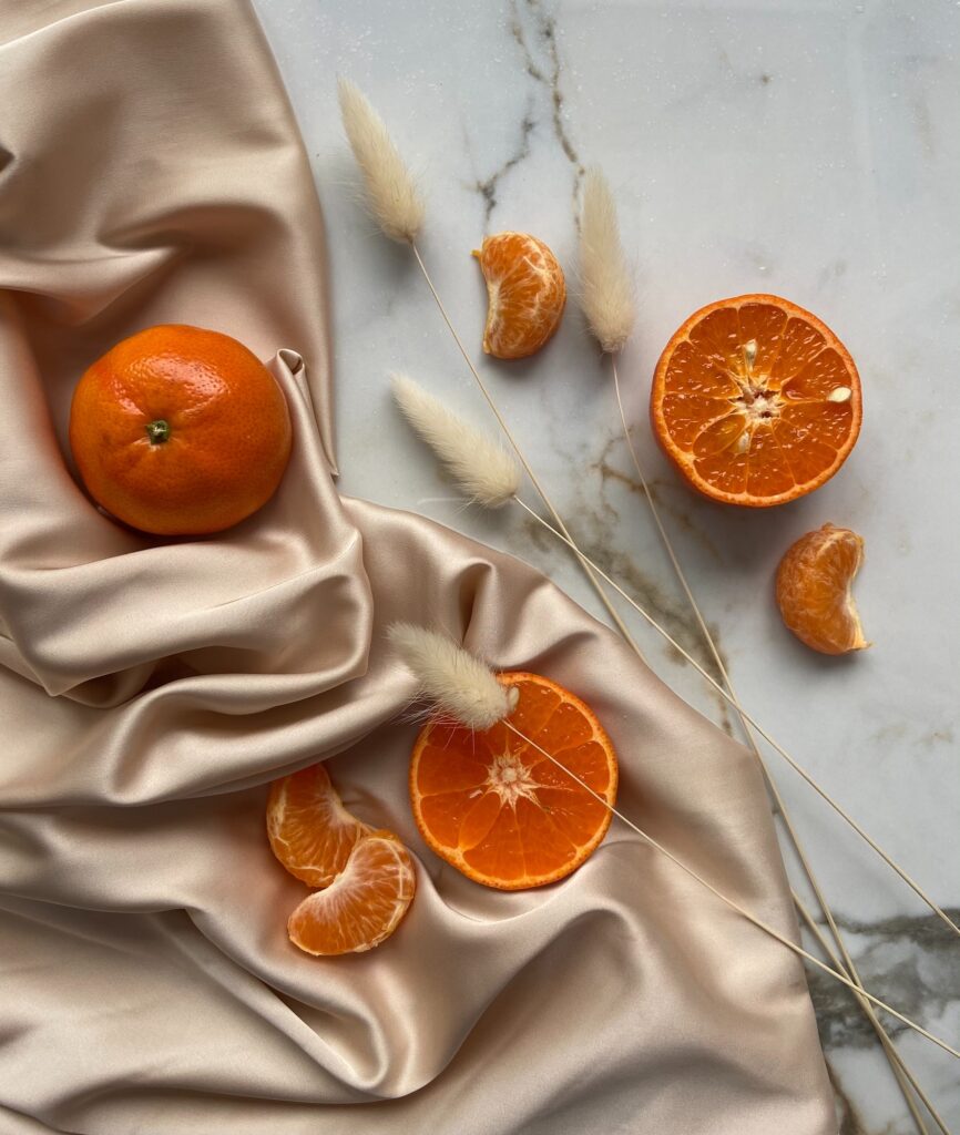 Silk with oranges | 8 Easy Ways to Maintain a Hairstyle | Beauty | Elle Blonde Luxury Lifestyle Destination